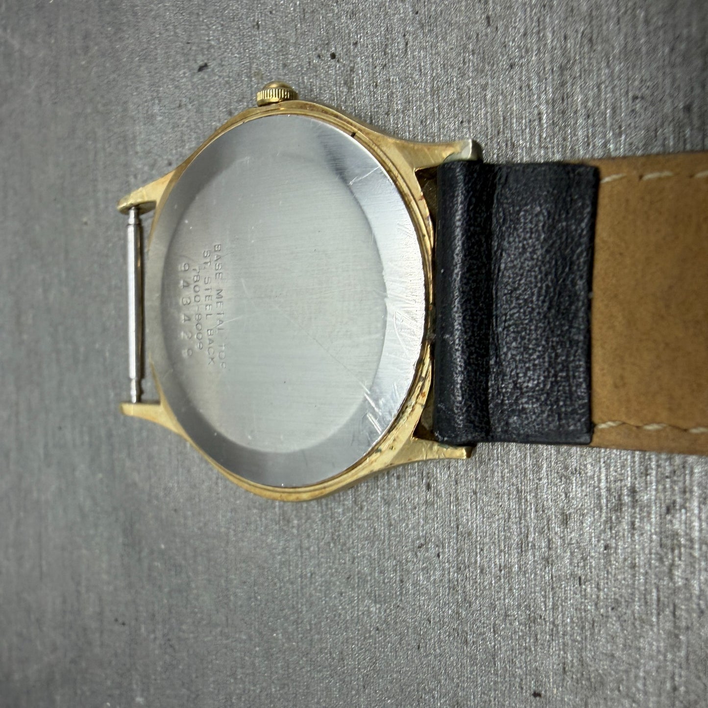 Seiko Watch Men 33mm Brown Dial Gold Tone Round 7800-8009 PARTS Vintage11