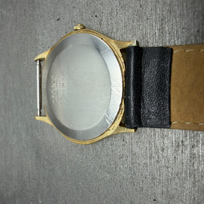 Seiko Watch Men 33mm Brown Dial Gold Tone Round 7800-8009 PARTS Vintage11