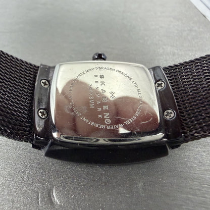 Skagen Tank Watch Women 24mm MOP Dial Purple Tone 396XSMM New Battery9