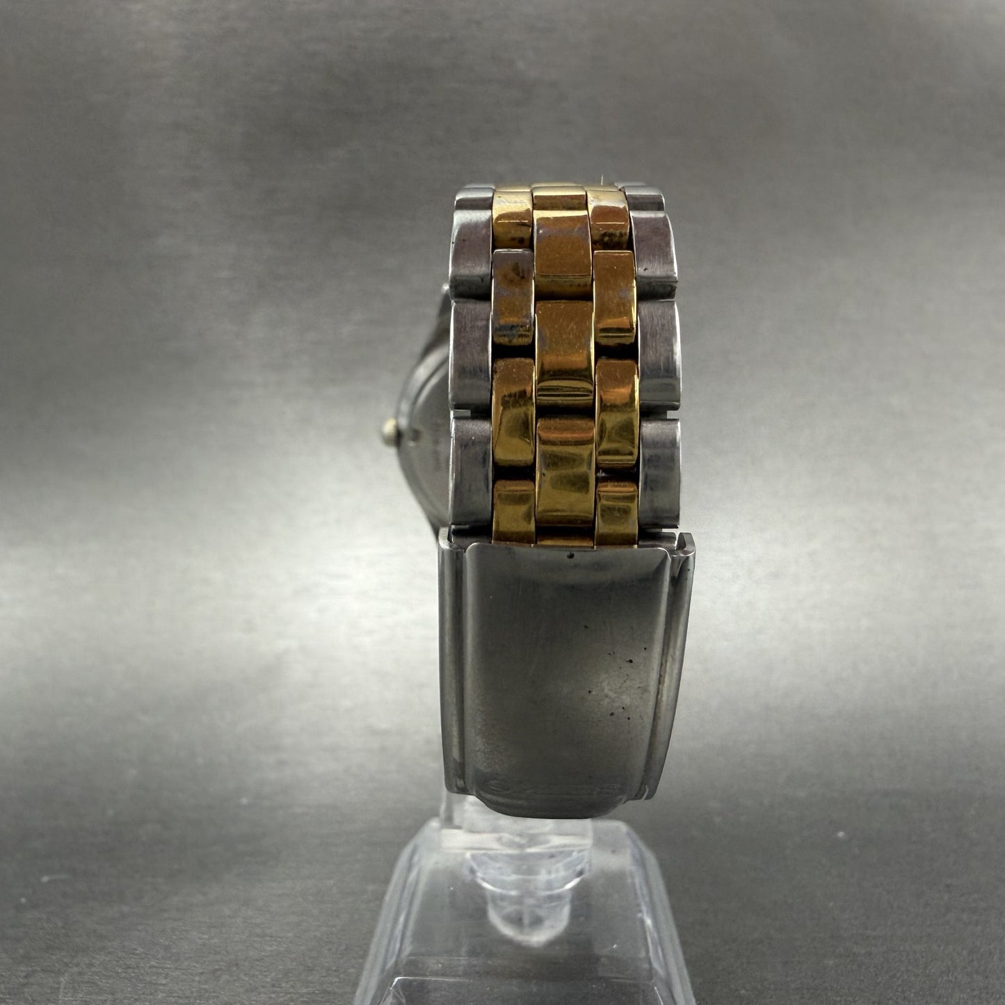 Seiko Watch Men 37mm Silver Dial Two Tone Daydate Round 7N43-9048 New Battery UL7