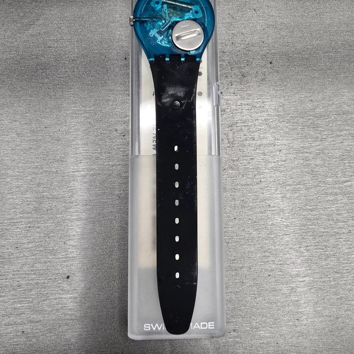 Swatch Metroscape Watch Men 34mm Blue Dial Blue Case GN109 New Battery NOS10