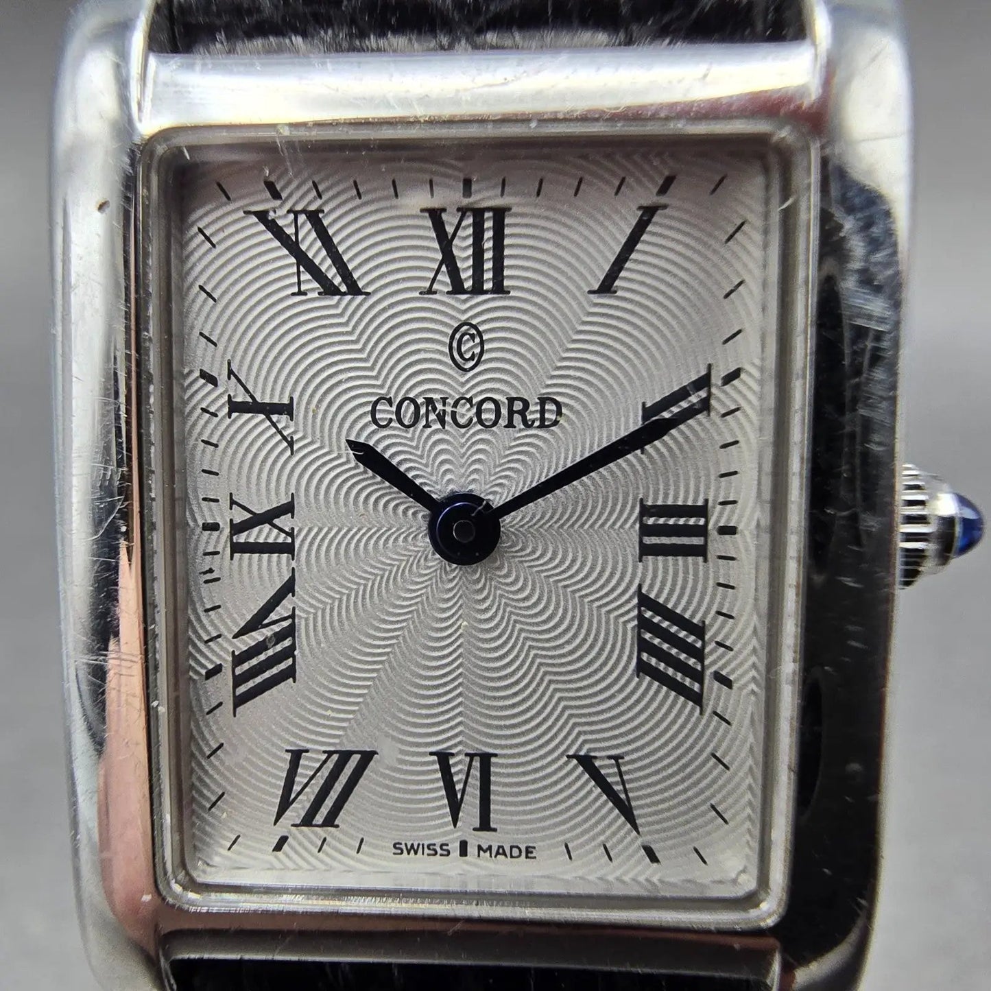 Concord Bennington Watch Women 20mm White Dial Steel Rectangle New Battery1