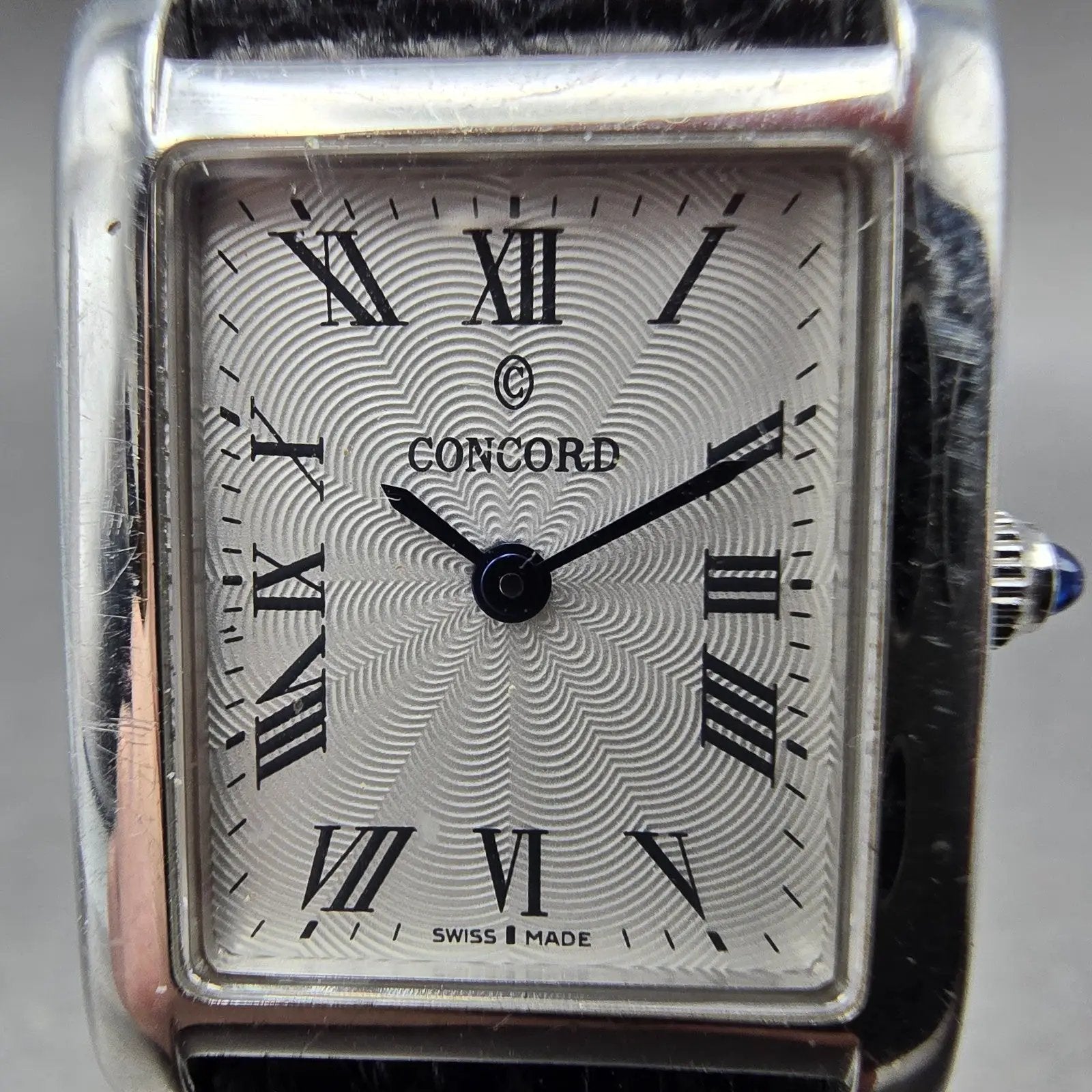 Concord Bennington Watch Women 20mm White Dial Steel Rectangle New Battery1