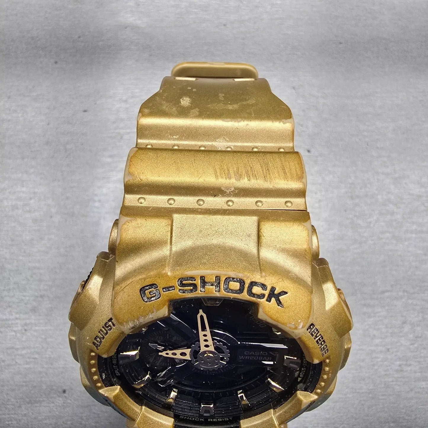 Casio G-Shock GA-110GD Watch Men 52mm Black Gold  Alarm Chronograph New Batt4
