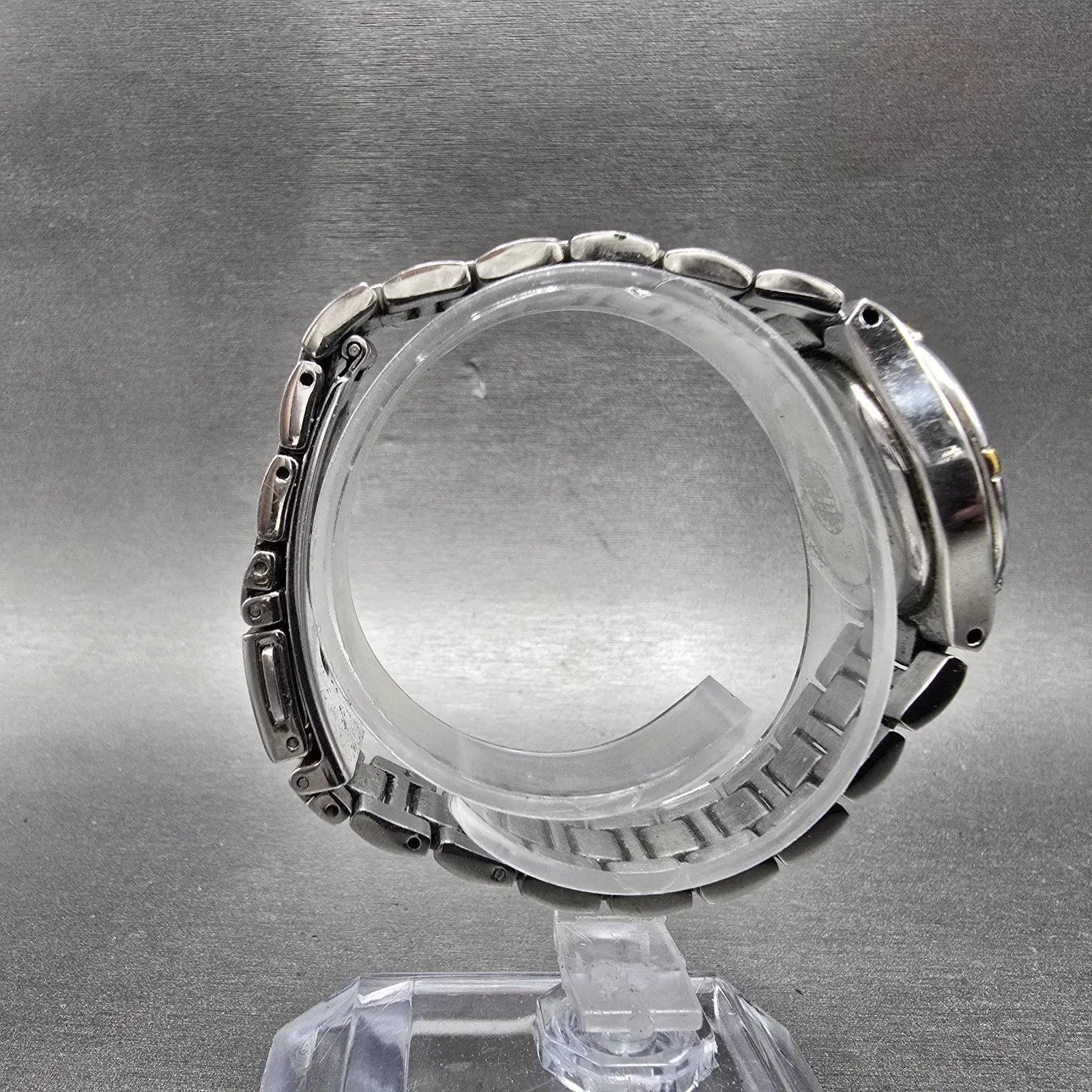 Citizen Eco-Drive Watch Women 26mm MOP Dial Two Tone Date E011-S064881 Runs BIKN8