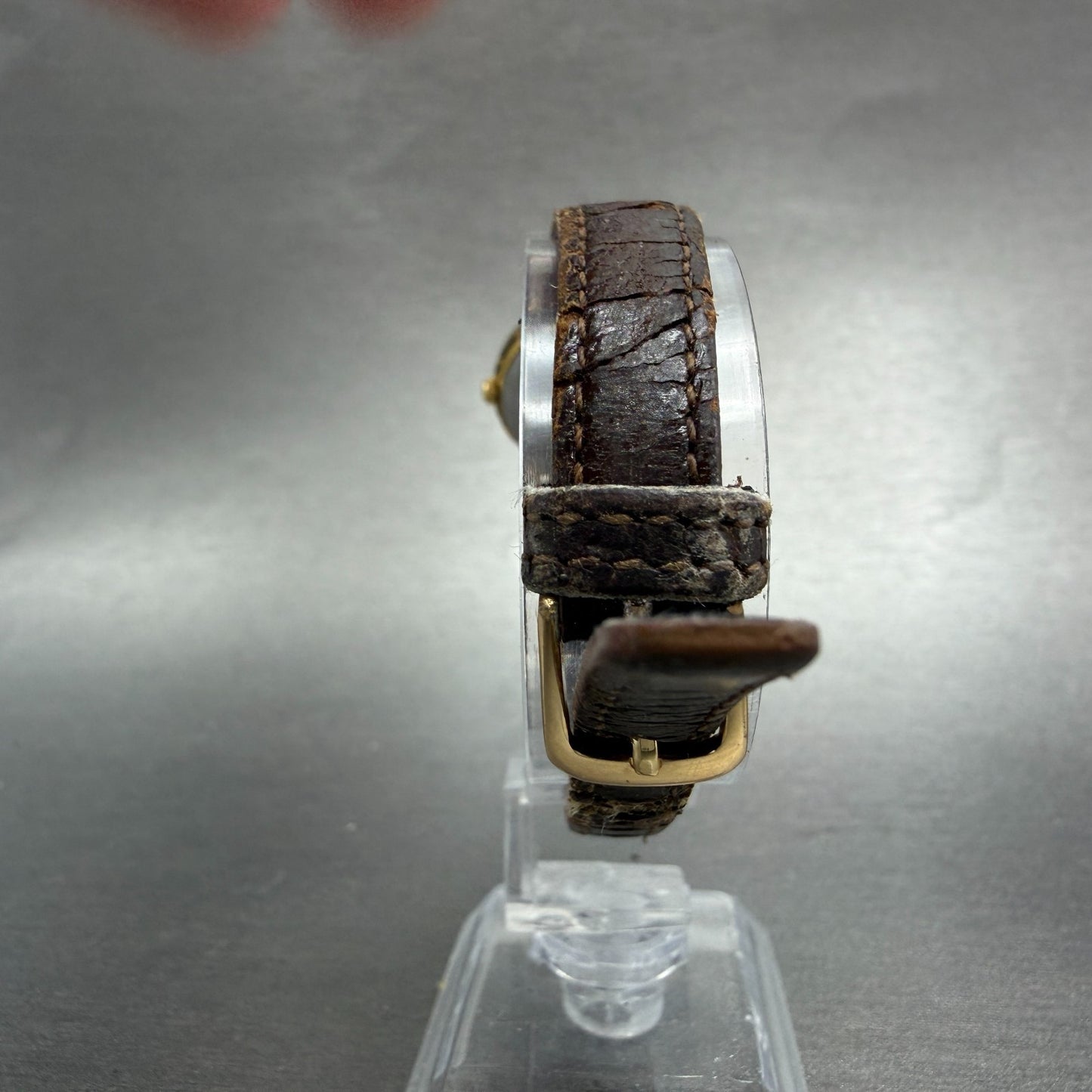 Seiko Spirit Watch Women 24mm White Dial Gold Tone Round 1F21-0H70 New Battery 47