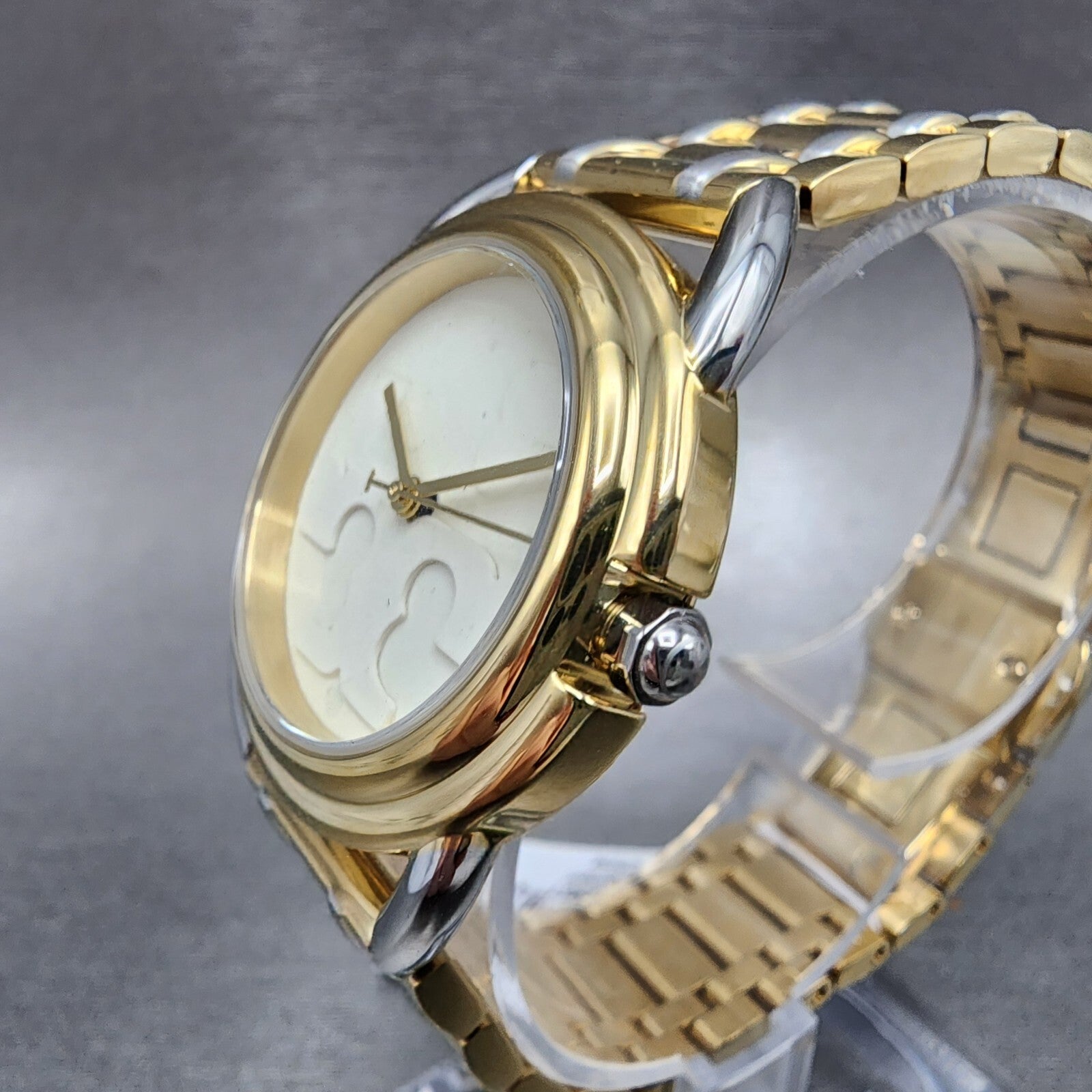 Tory Burch The Miller Watch Women 32mm White Dial  Two Tone Round TBW72222