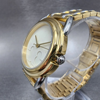 Tory Burch The Miller Watch Women 32mm White Dial  Two Tone Round TBW72222
