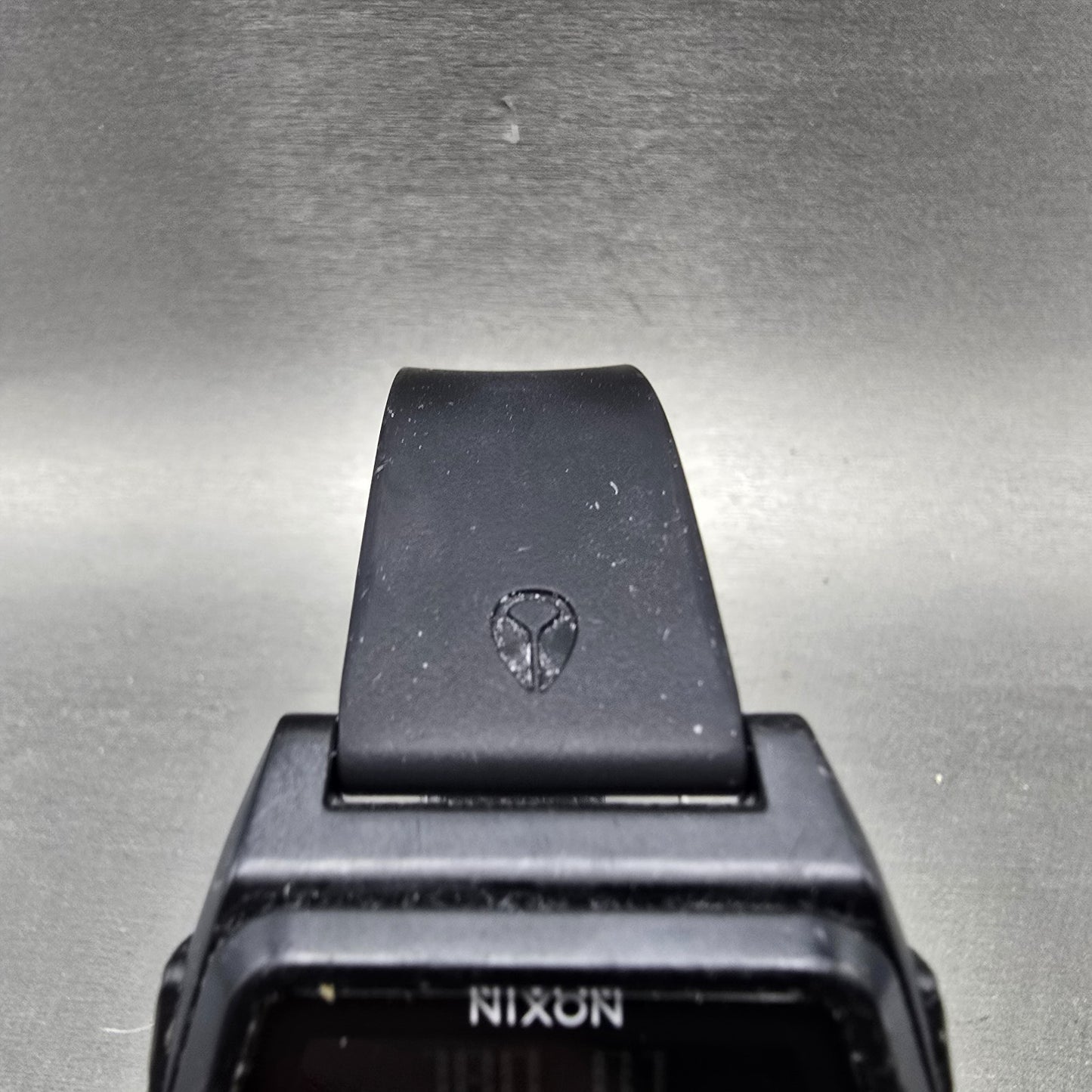 Nixon Rival Watch Men 38mm Black Alarm Chronograph Rectangle READ!! New battery4