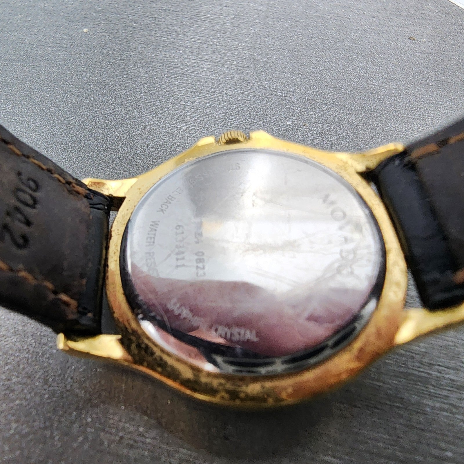 Movado Museum Watch Women 28mm Black Dial Gold Tone Round 87 E4 0823 New BattABC10
