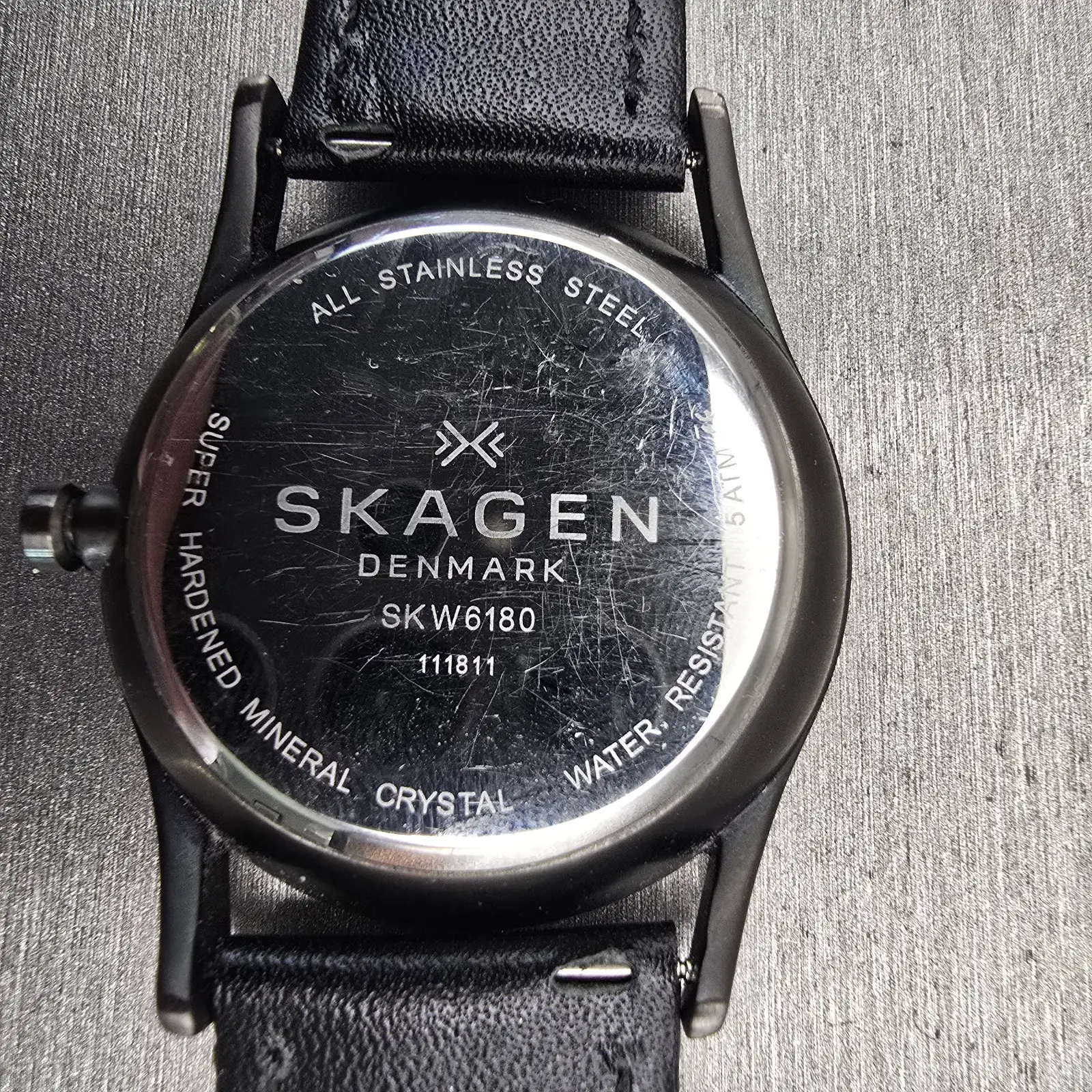Skagen Holst Watch Men 40mm Gray Dial Gray Tone Daydate Round SKW6180 New Batt10