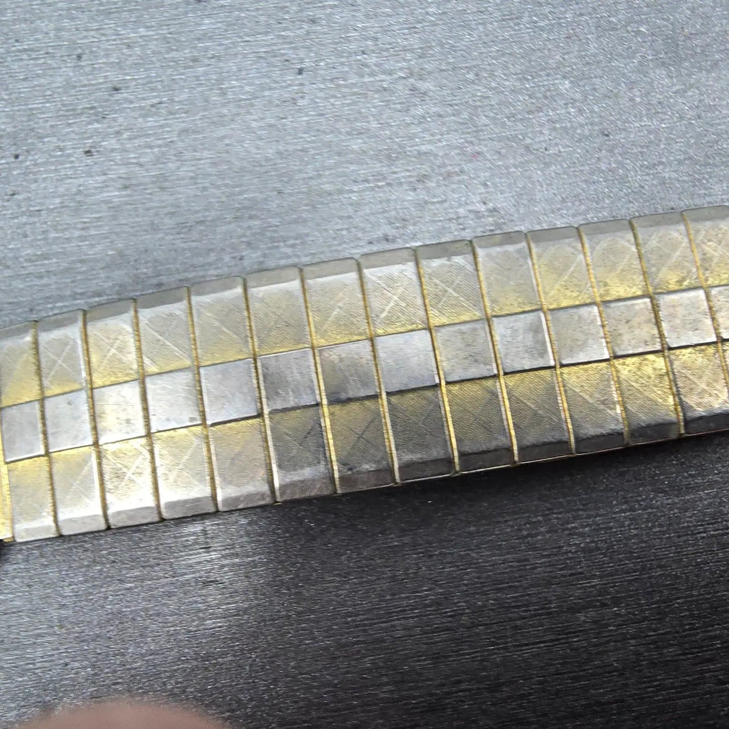 Navajo Watch band tips 18mm 1/20 12K Gold Filled B Red Blue Stones Vintage4