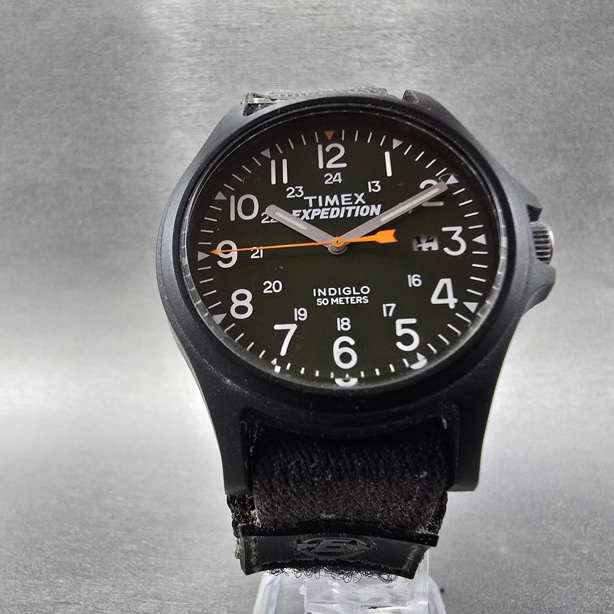 Timex Expedition Acadia Watch Men 40mm Green Dial Black Date READ!!! New Battery5