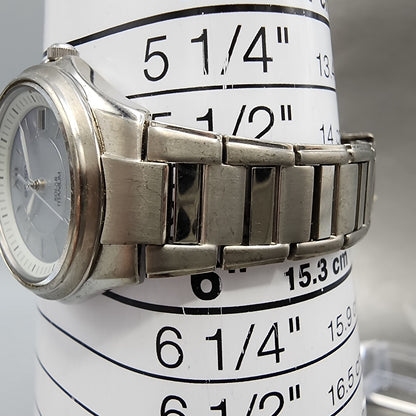 Seiko Solar Watch Women 29mm MOP Dial Titanium Date Round V1820AA0 Runs11