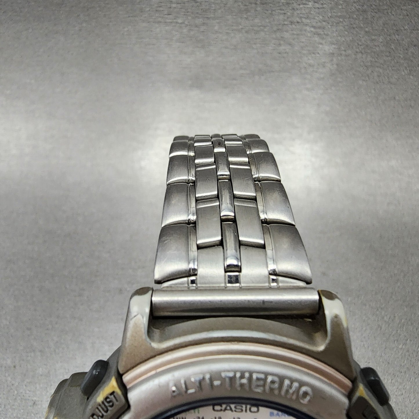 Casio Pro Trek PRL-20 Watch Men 40mm Digital Silver Tone New Battery