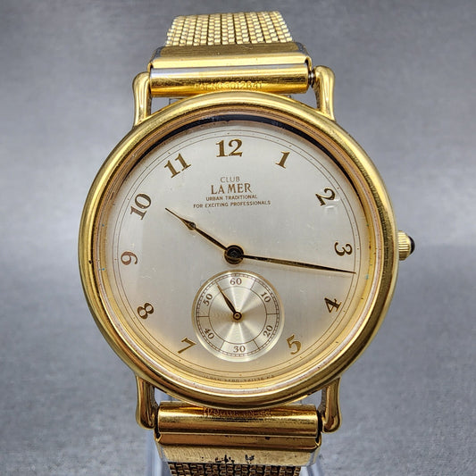 Citizen Club La Mer Watch Men 31mm White Dial Gold Tone Round 3481340752 PARTS0
