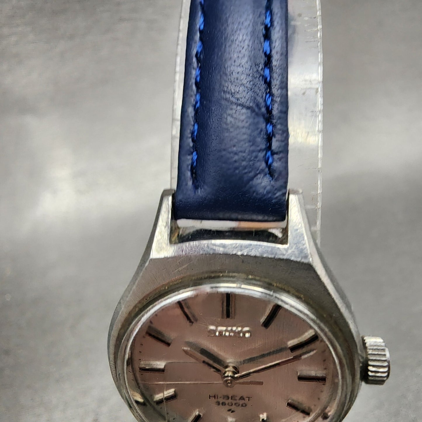 Seiko Watch Women 24mm Silver Dial Steel Round Manual Wind Runs 19440011 VTG4