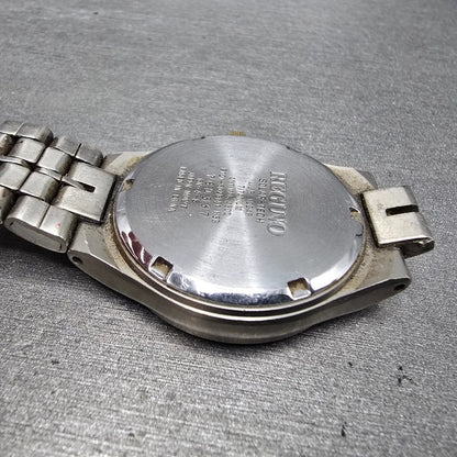 Citizen Reguno Solar Watch Men 34mm Champagne Dial Titanium Daydate Runs READ!!!17