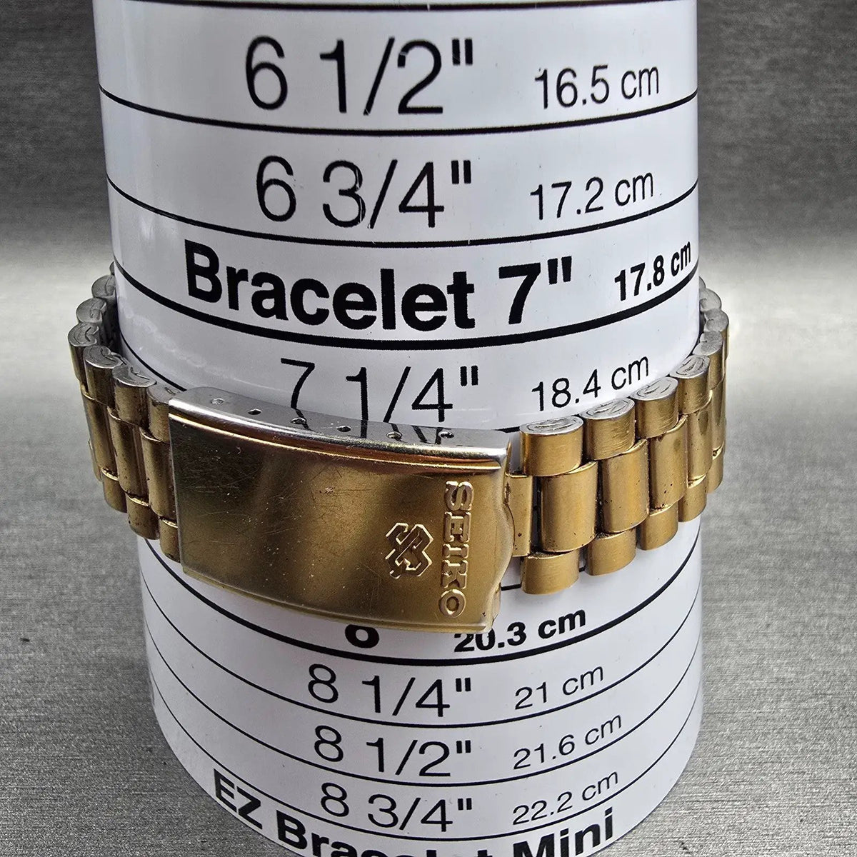 Seiko President Watch Men 35mm Gold Dial Gold Tone Daydate 5H23-8020 New Battery9
