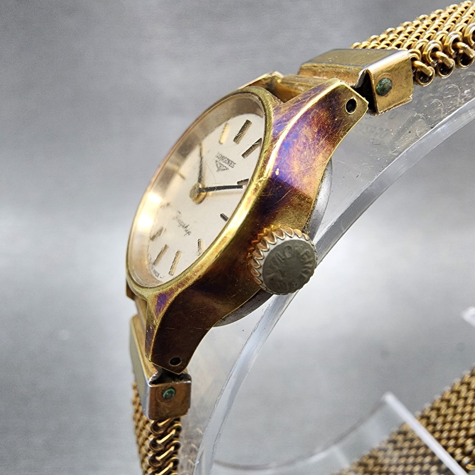 Longines Flagship Watch Women 19mm Champagne Dial Gold Plated Manual Wind Runs2