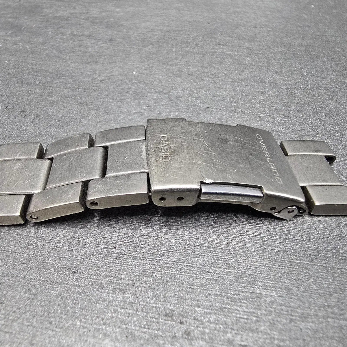 Casio Overland WTS Watch Men 39mm Gray Dial Titanium Date OVW-100TDJ  PARTS9