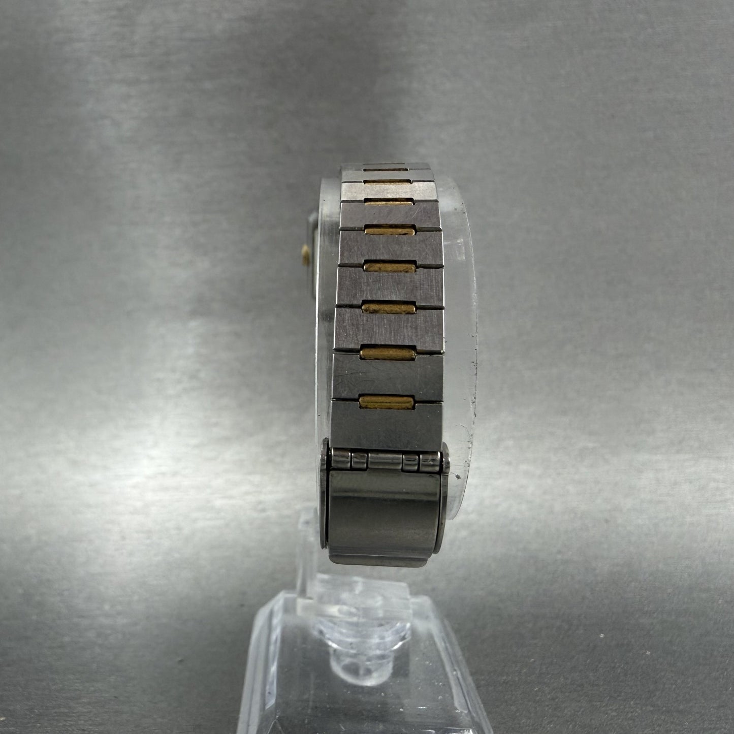 Seiko Tank Watch Women 20mm Silver Dial Two Tone Rectangle 14285089 New Battery7