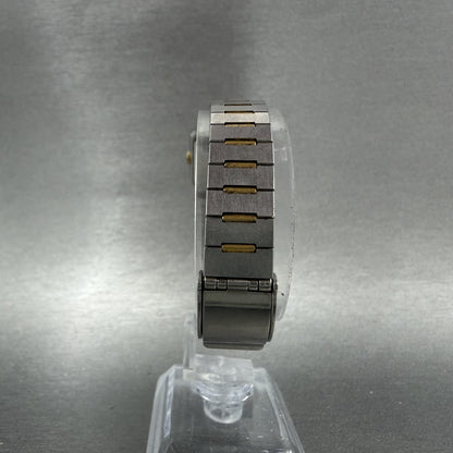Seiko Tank Watch Women 20mm Silver Dial Two Tone Rectangle 14285089 New Battery7