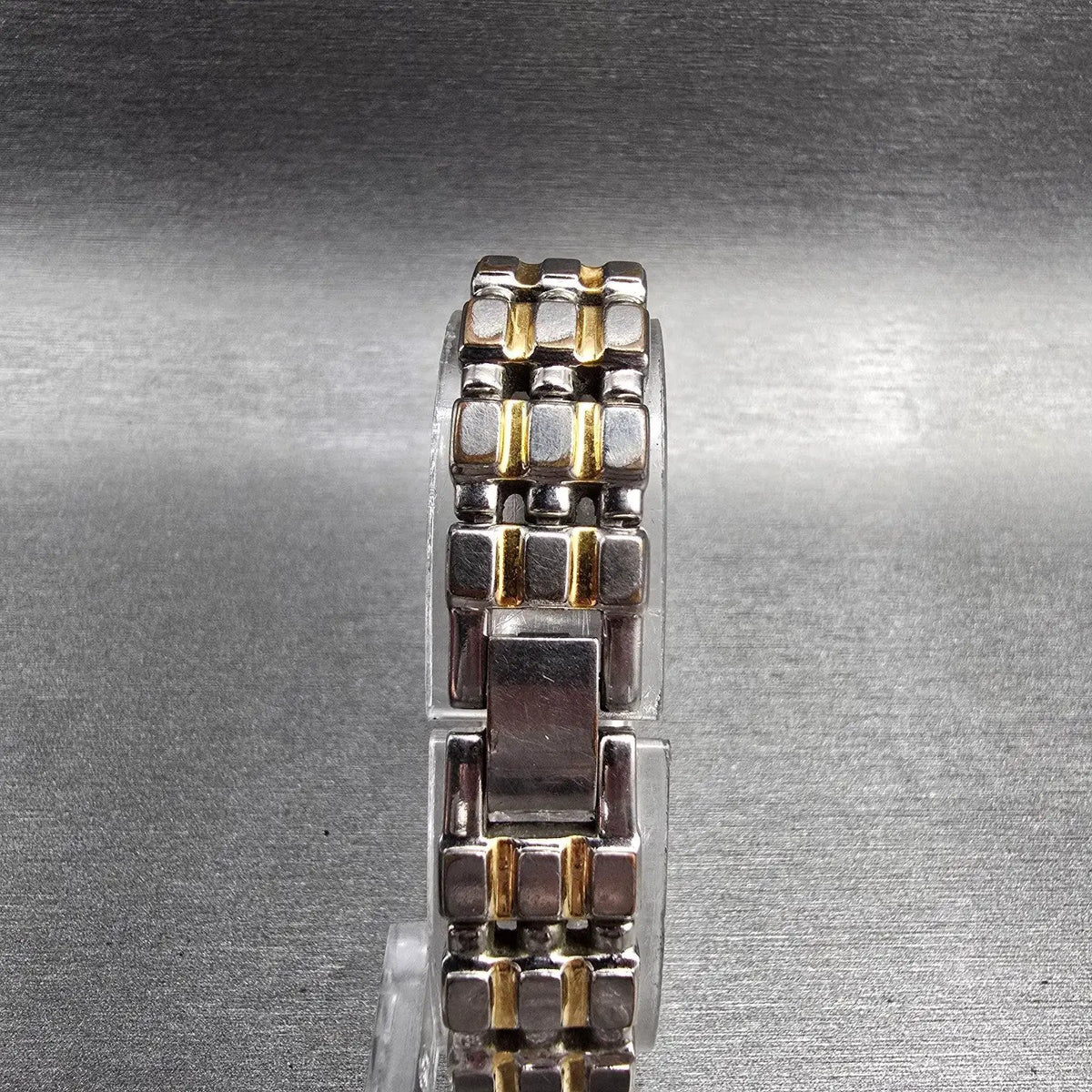 Seiko Tank Watch Women 14mm Blue Dial Silver Tone Rectangle V220-5A00 New Batt7