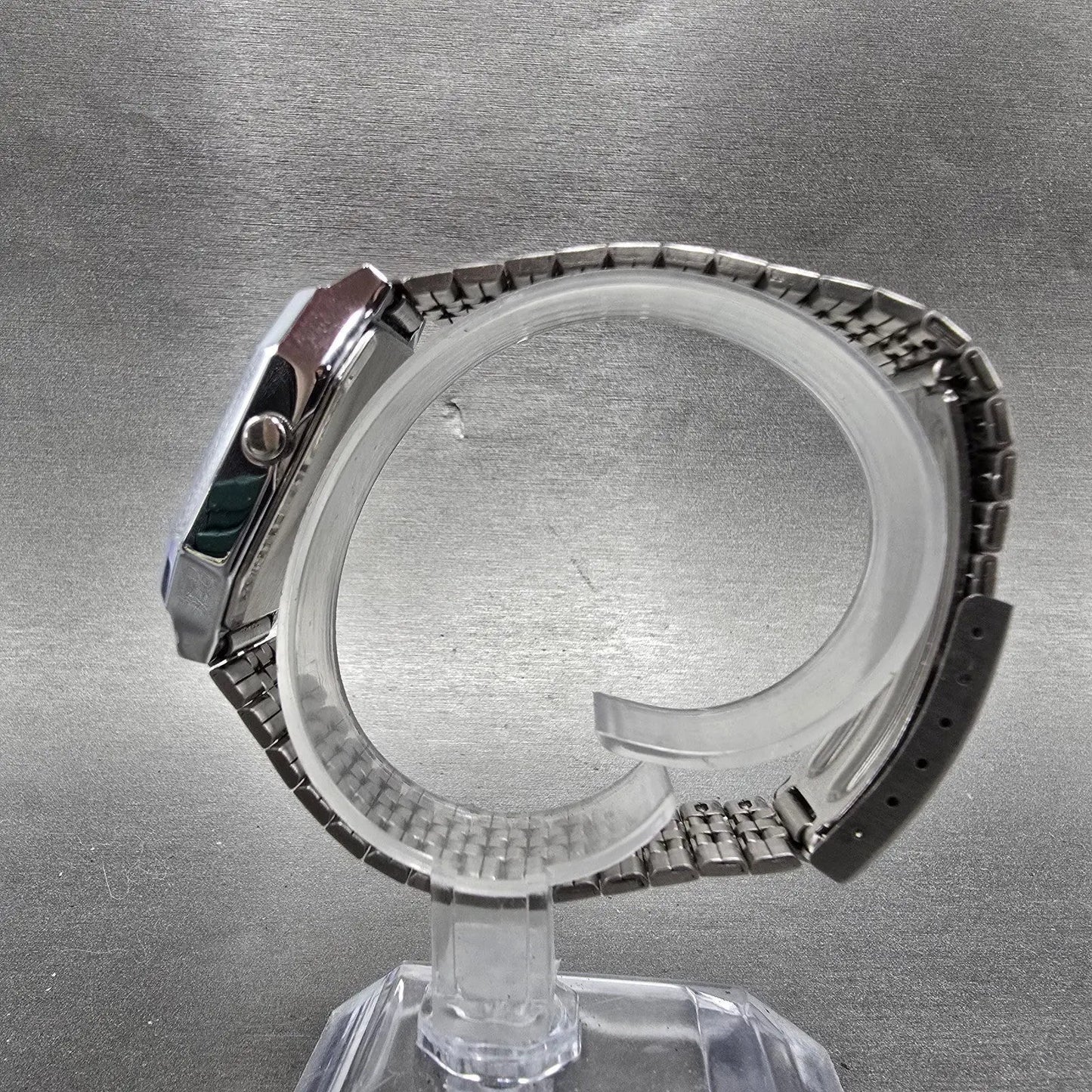 Seiko ALBA Watch Men 29mm White Dial Silver Tone Analog Digital V041-5050 PARTS7