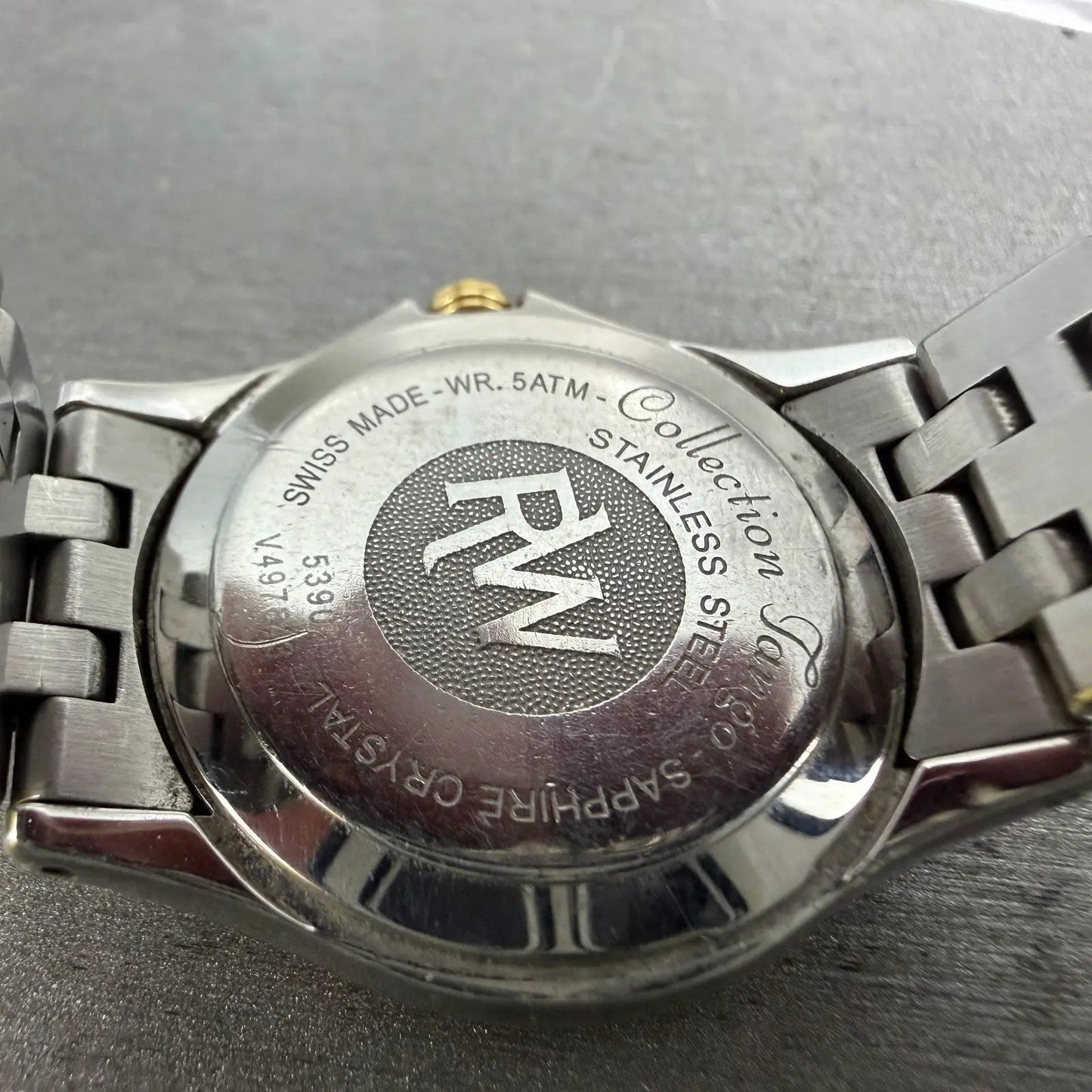 Raymond Weil Tango Watch Women 28mm White Dial Two Tone Date 5390 New battery9