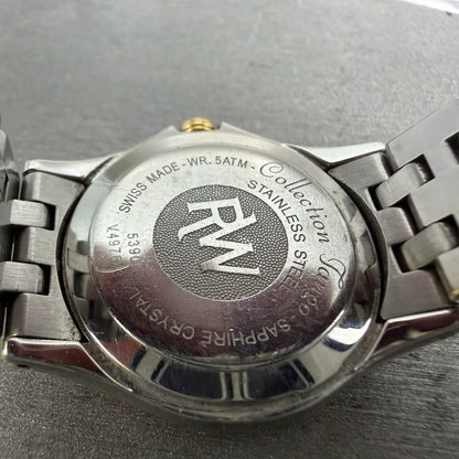 Raymond Weil Tango Watch Women 28mm White Dial Two Tone Date 5390 New battery9