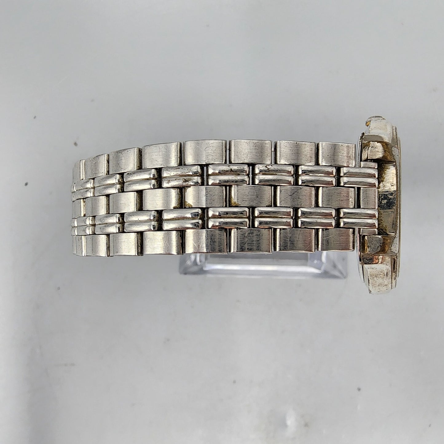 VTG Seiko Watch Women 32mm Gray Dial Silver Tone Round V701-2B50 New Battery