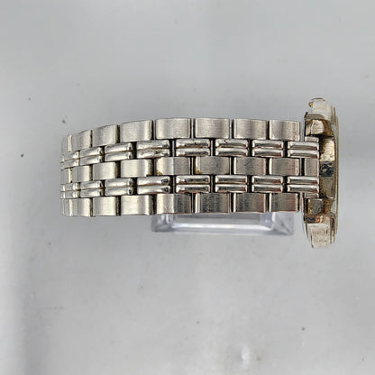 VTG Seiko Watch Women 32mm Gray Dial Silver Tone Round V701-2B50 New Battery