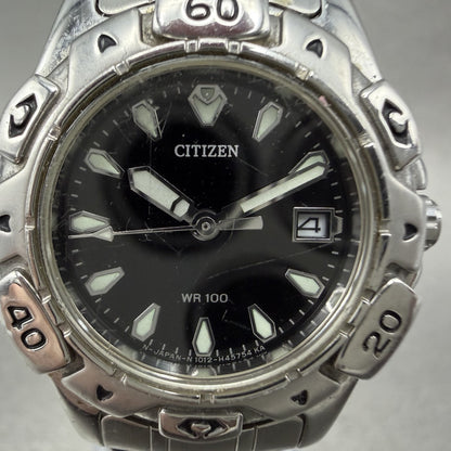Citizen Dive Watch Women 28mm Black Dial Silver Tone Date 1012H22137 New Batt1