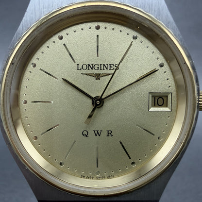 Longines QWR Watch Men 33mm Champagne Dial Two Tone  Date PARTS2