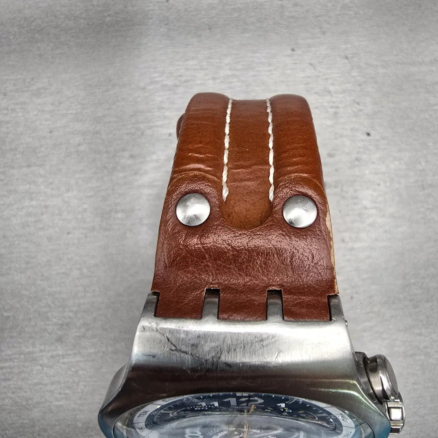 Swatch Irony THE CHRONO Watch Men Blue Dial Silver Tone Date YOS410 New Battery4