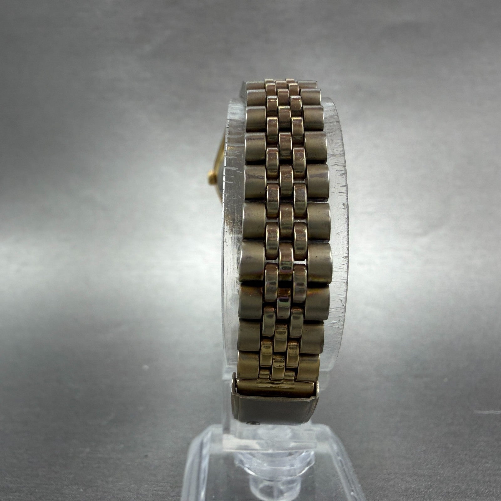 Seiko Watch Women 24mm Champagne Dial Gold Tone Daydate Round 7N83-0049 New Batt7