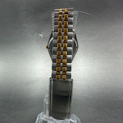 Seiko Watch Women 24mm White Dial Two Tone Daydate 7N83-0011 New Battery Round7