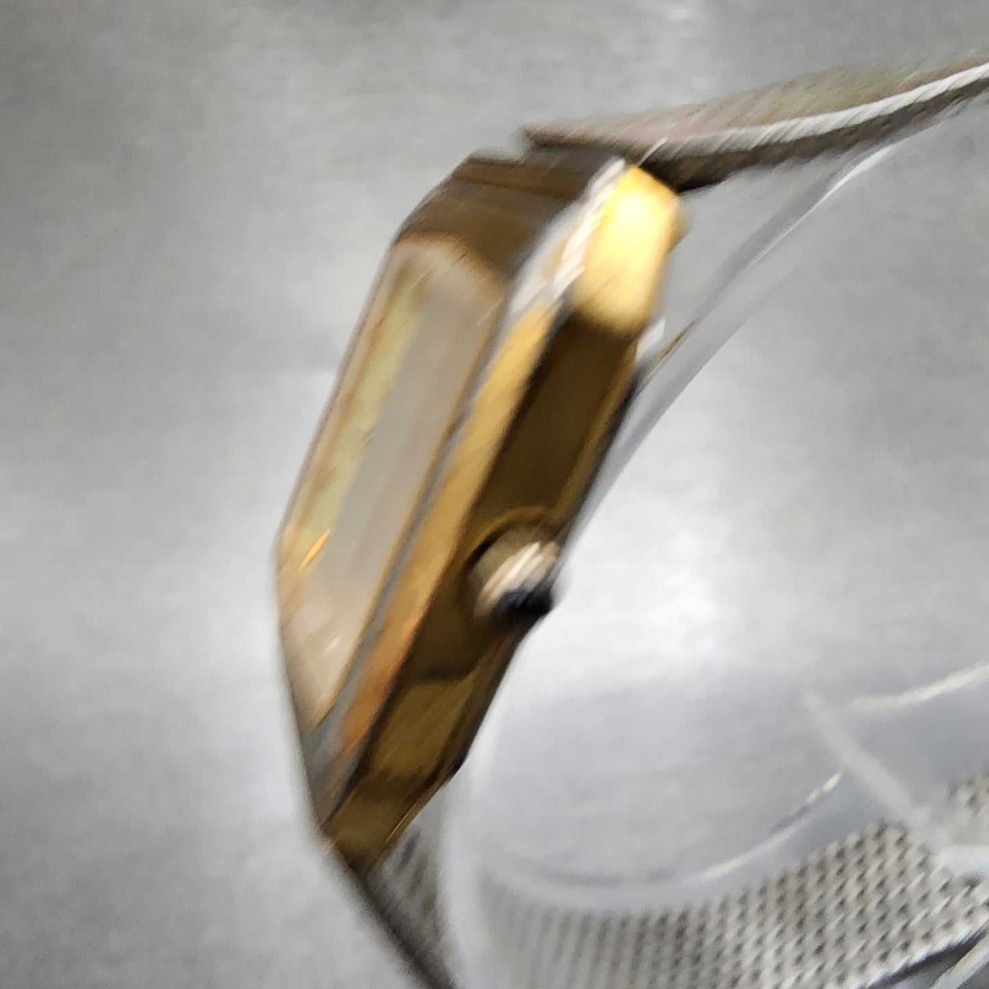 Bulova Watch Women 22mm Champagne Dial Gold Tone Octagon VTG New Battery2