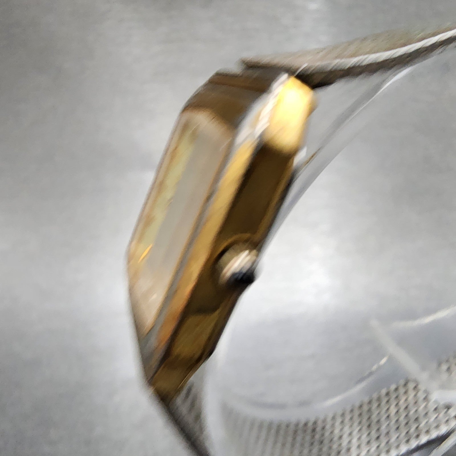 Bulova Watch Women 22mm Champagne Dial Gold Tone Octagon VTG New Battery2