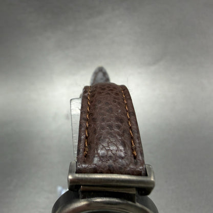 Seiko Alba Watch Women 24mm Brown Dial Black Tone Round V251-0160 New Battery4