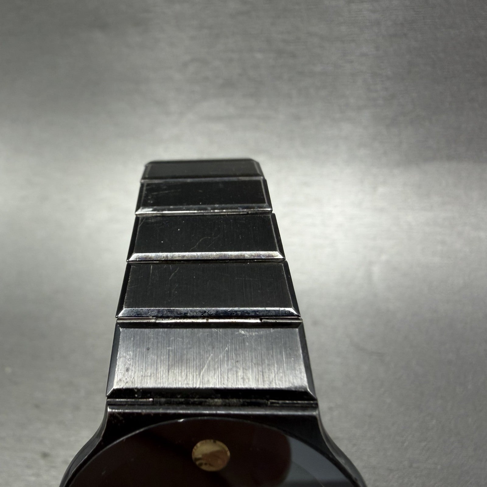 Movado Museum Watch Men 32mm Black Dial Black Tone Round 8440880 New Battery5