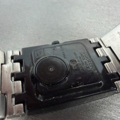 Swatch Going Out Watch Women 24mm Black Dial Black Tone Rectangle SUBB118 NewBat9