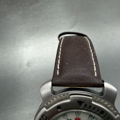 Victorinox Swiss Army Sportline Watch Men 37mm White Dial Silver READ!! New Batt4