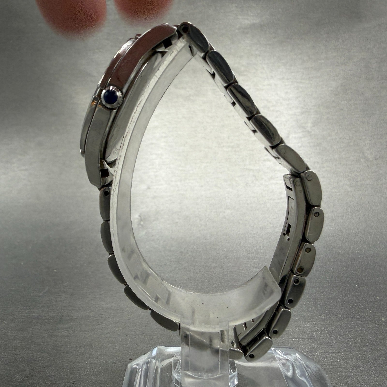 Bulova Watch Women 30mm MOP Dial Silver Tone Round 96L116 New Battery Crystals6
