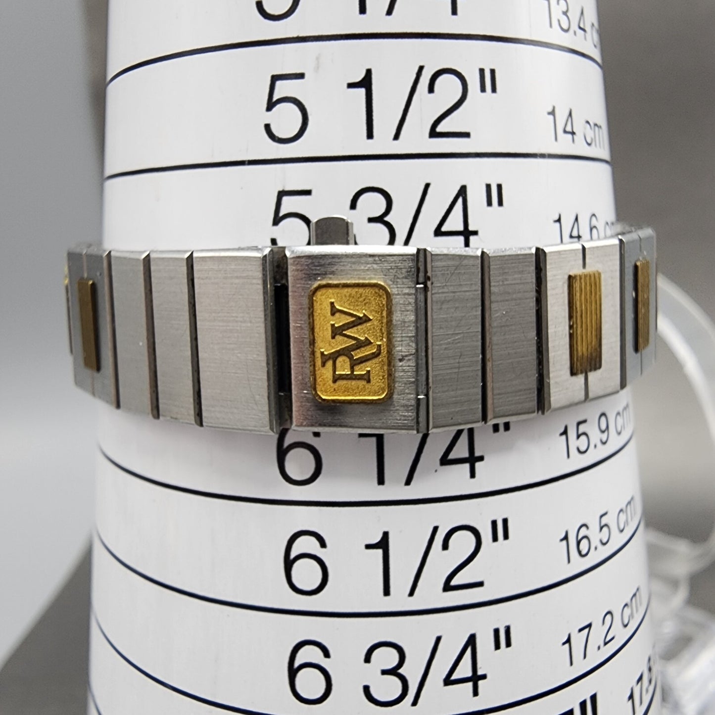 Raymond Weil Watch Women 26mm Gold Dial Two Tone Dodecagon 8038 PARTS11