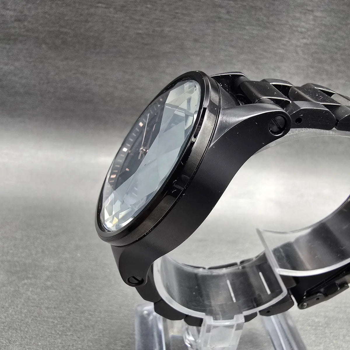 Nixon The Facet 38 Watch Men 38mm Black Dial Black Tone Round New Battery2