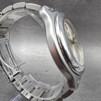 Victorinox Swiss Army Officer Watch Men 41mm Silver Dial Silver Date New Battery3