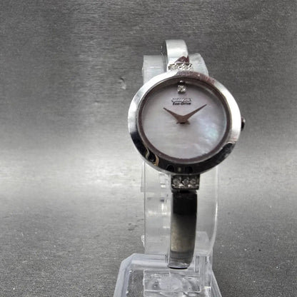 Citizen Eco-Drive Watch Women 21mm MOP Dial Silver Tone Round B023-S067090 Runs5