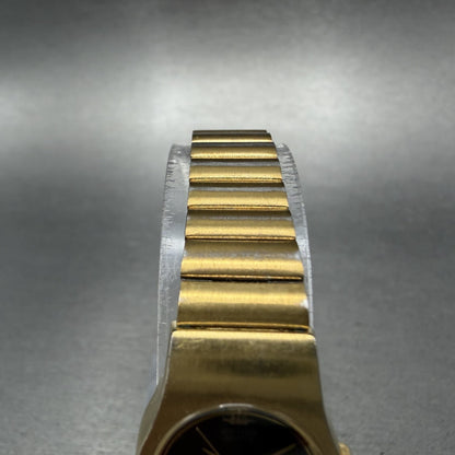 Seiko Watch Women 18mm Black Dial Gold Tone Round 2Y01-0130 New Battery5